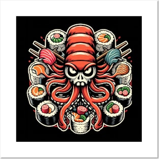 Octo Sushi | Cool Sushi Lover Art Posters and Art